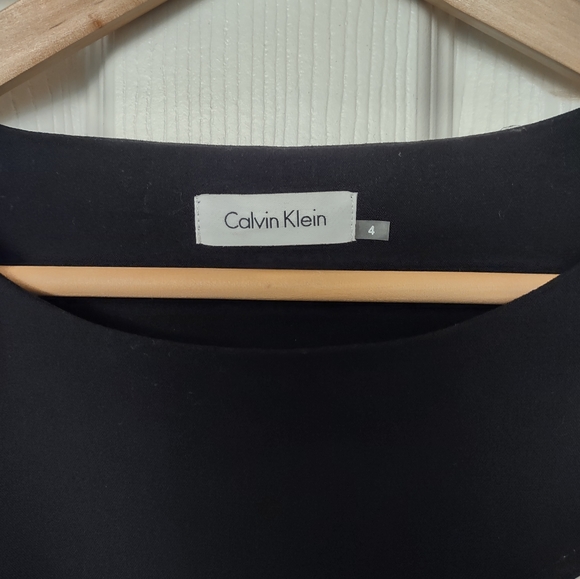Women's Calvin Klein Black Sleeveless Cocktail Dress Size 4 Black - Picture 2 of 10